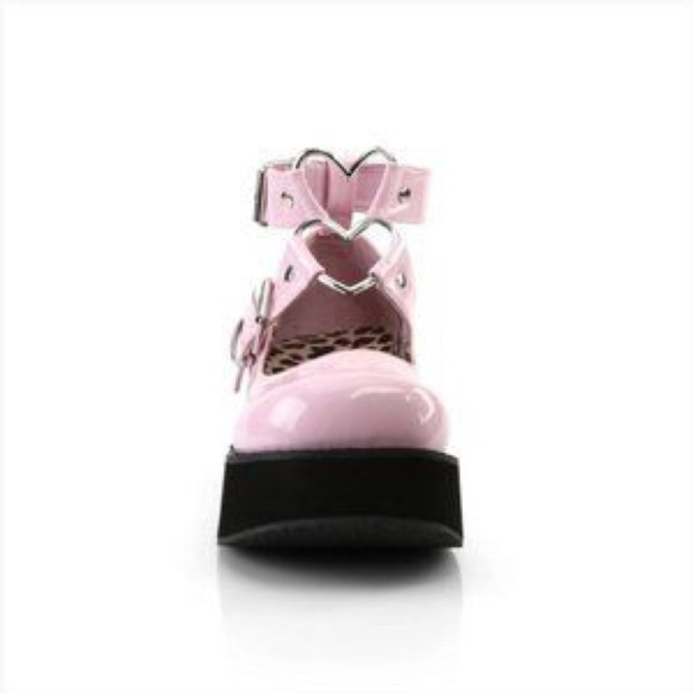 Demonia SPRITE-02 Pink Maryjane Platform Vinyl Shoe Woman’s USSize 9 - Picture 2 of 5